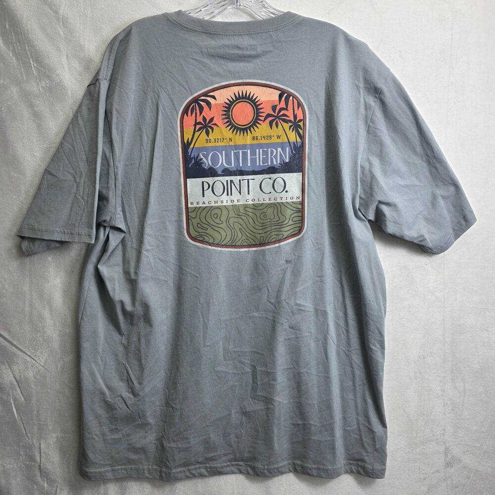 NWT Southern Point Co Men's Pocket T Shirt Gray Size XL